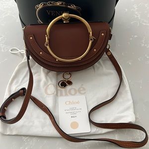 Chloe Tan Clutch Shoulder Bag